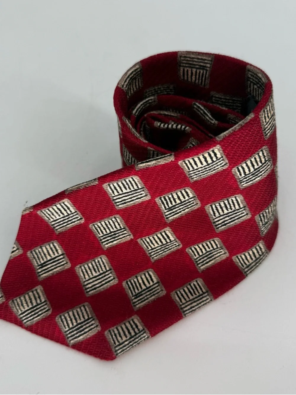 Robert Talbott Men's Ties Lot Of 2 Silk Rust/gold Medallion 58x 3.5